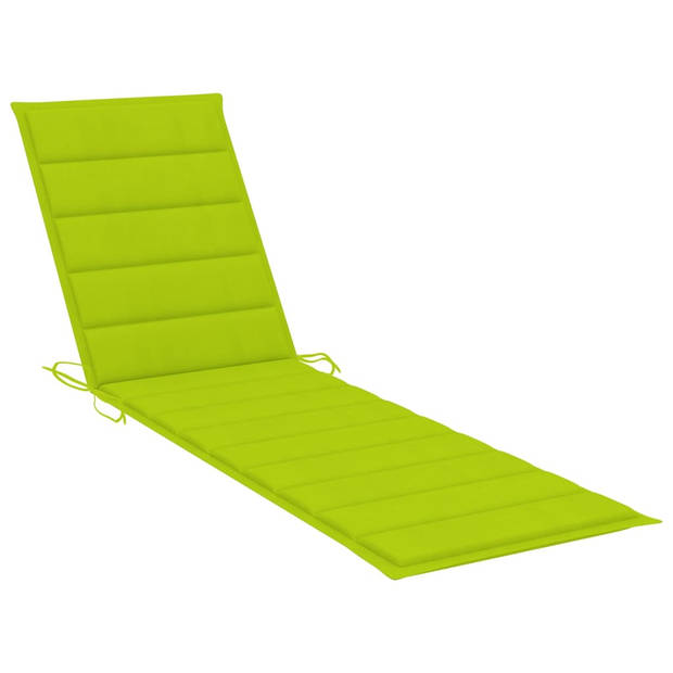The Living Store Houten Loungebed - Ligbed - 195 x 59.5 cm - Teakhout