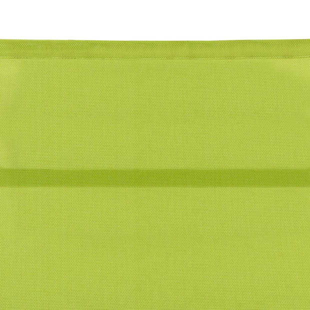 The Living Store Lounger Groen - Textileen/Aluminium - (170-193) x 60.5 x (96-51) cm - Verstelbaar