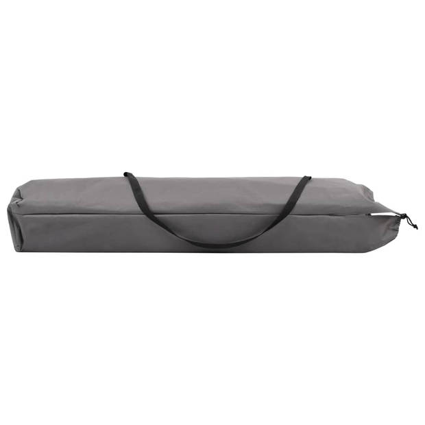 The Living Store Ligbed Dubbel Grijs - Staal - 193x125x40 cm - 240 kg