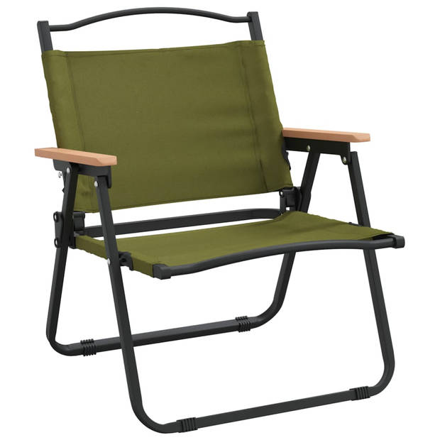 vidaXL Campingstoelen 2 st 54x43x59 cm oxford stof groen