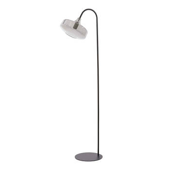 Light and Living vloerlamp - zwart - glas - 1881158