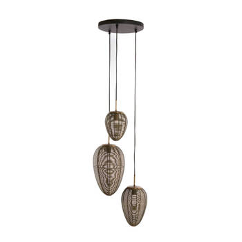 Light and Living hanglamp - zwart - metaal - 2969918