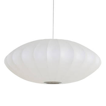 Light and Living hanglamp - wit - textiel - 3025426