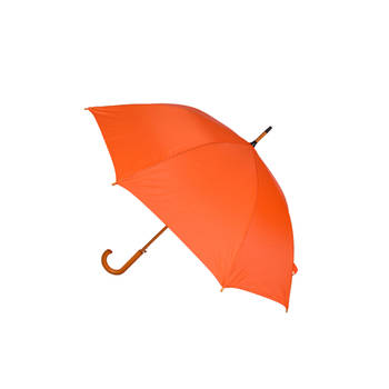 Grote Opvouwbare Paraplu - Automatische Windbestendige Paraplu - Oranje Polyester - Ø90 cm