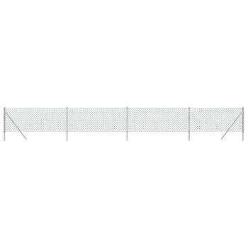 The Living Store Gaashek voor Hekwerk - 0.8 x 10 m - Staal met PVC-coating