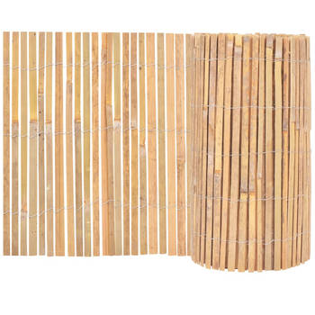 The Living Store Bamboe Tuinhek - 1.000 x 50 cm - Naturel