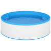 The Living Store Splasher Pool - Staal en PVC - 350 x 90 cm - Wit - blauw