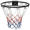 The Living Store Basketbalring Stalen - Wandmontage - Duurzaam - Stabiel - Geschikt voor binnen en buiten - 45 cm -