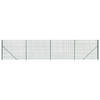 The Living Store Draadgaashekwerk - Groen - 2 x 10 m - 75 x 50 mm - Gegalvaniseerd staal met PVC-coating