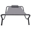 The Living Store Loungebed Outdoor - 200x90x40 cm - Grijs