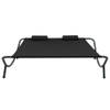 The Living Store Ligbed - Oxford Stof - 200x173x45 cm - Zwart