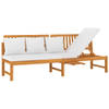 The Living Store Houten dagbed - Acaciahout - Comfortabel zit- en ligcomfort - 200x60x75cm - BruinBelangrijk- Dek je