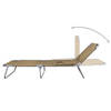 The Living Store Inklapbaar Ligbed - Campingbed - 189x58x27cm - Taupe