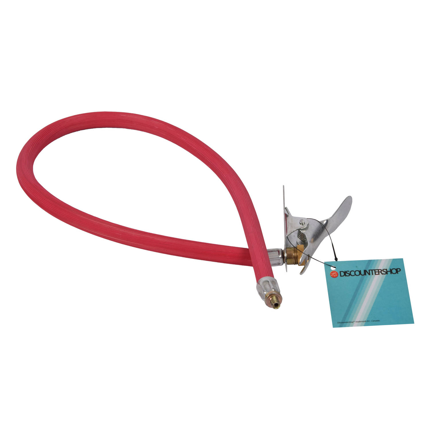 Fietspompslangen Universeel 60cm Fietsband Oppompen Met Schroefverbinding Rode Knijpklem Fietspompen
