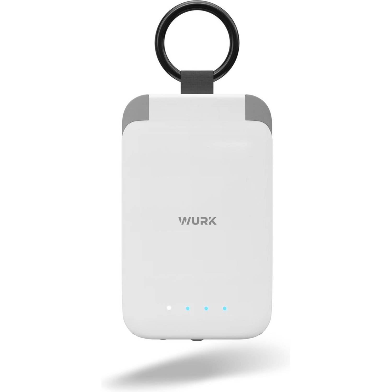 Wurk Mini Powerbank - Mobiel Oplader - Geschikt voor Iphone, Apple en Samsung - 2000 mAh - Wit