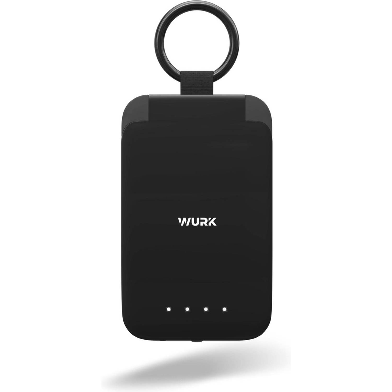 Wurk Mini Powerbank - Mobiel Oplader - Geschikt voor Iphone, Apple en Samsung - 2000 mAh - Zwart