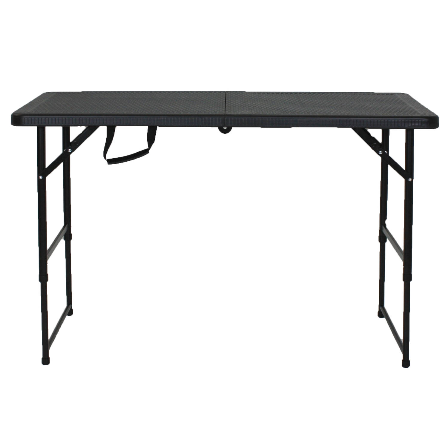 Lowander inklapbare tafel 120x60 cm Klaptafel Vouwtafel Campingtafel Extra stabiel Zwart