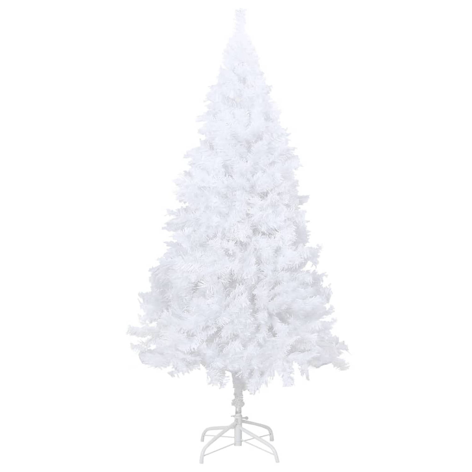 The Living Store Kunstkerstboom - Wit - PVC - 180 cm hoog - Met 930 uiteinden