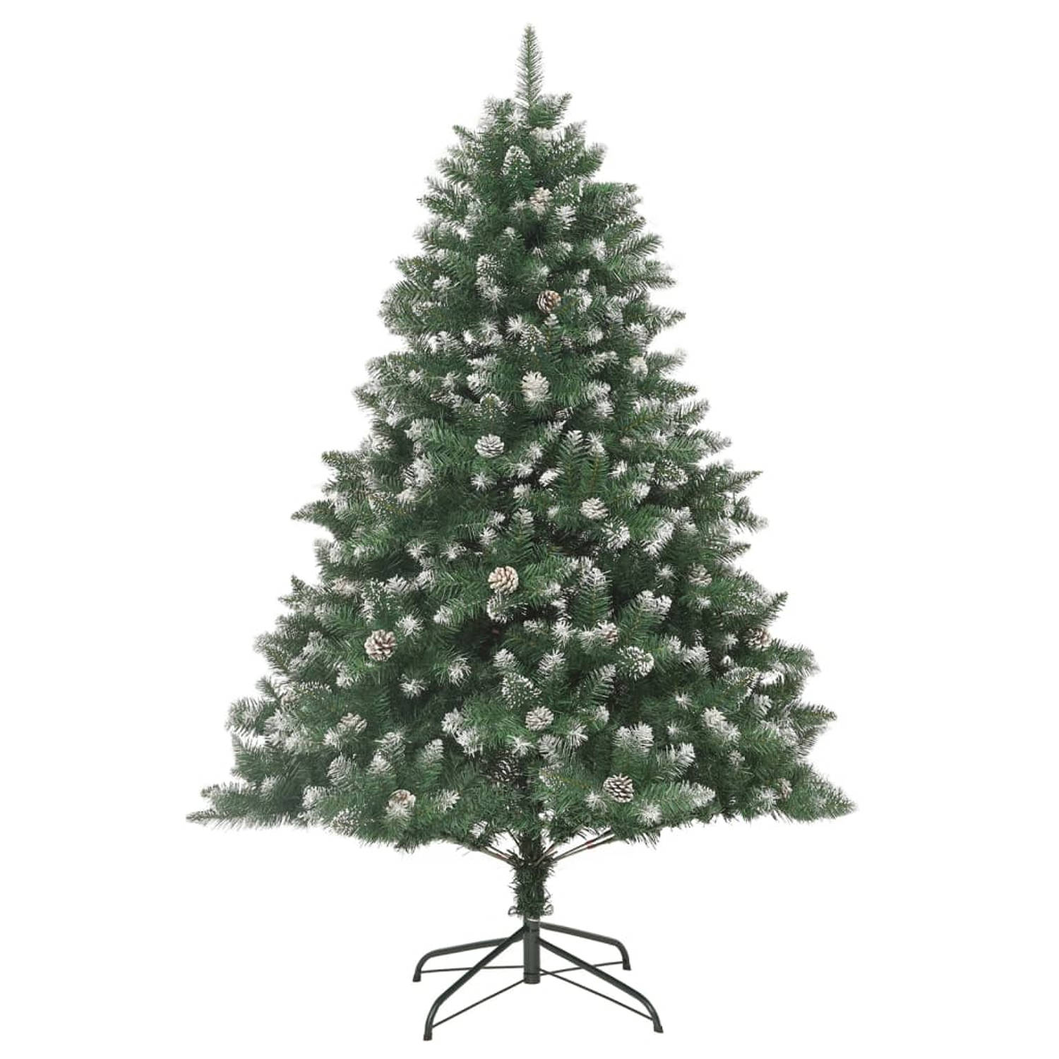 The Living Store Kunstkerstboom met standaard 180 cm PVC - Decoratieve kerstboom