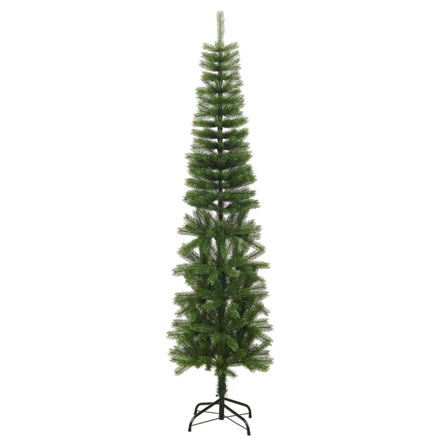The Living Store Kerstboom Woodland - 240 cm - Smal ontwerp - Stalen standaard