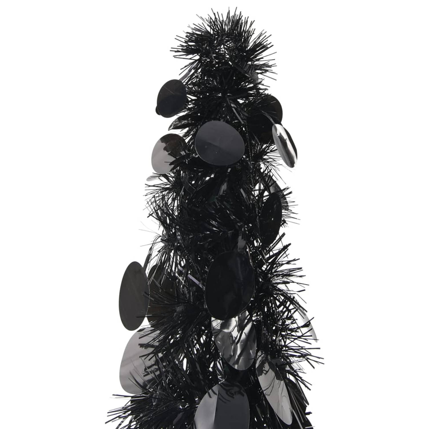The Living Store Kunstkerstboom pop-up 180 cm PET zwart - Decoratieve kerstboom