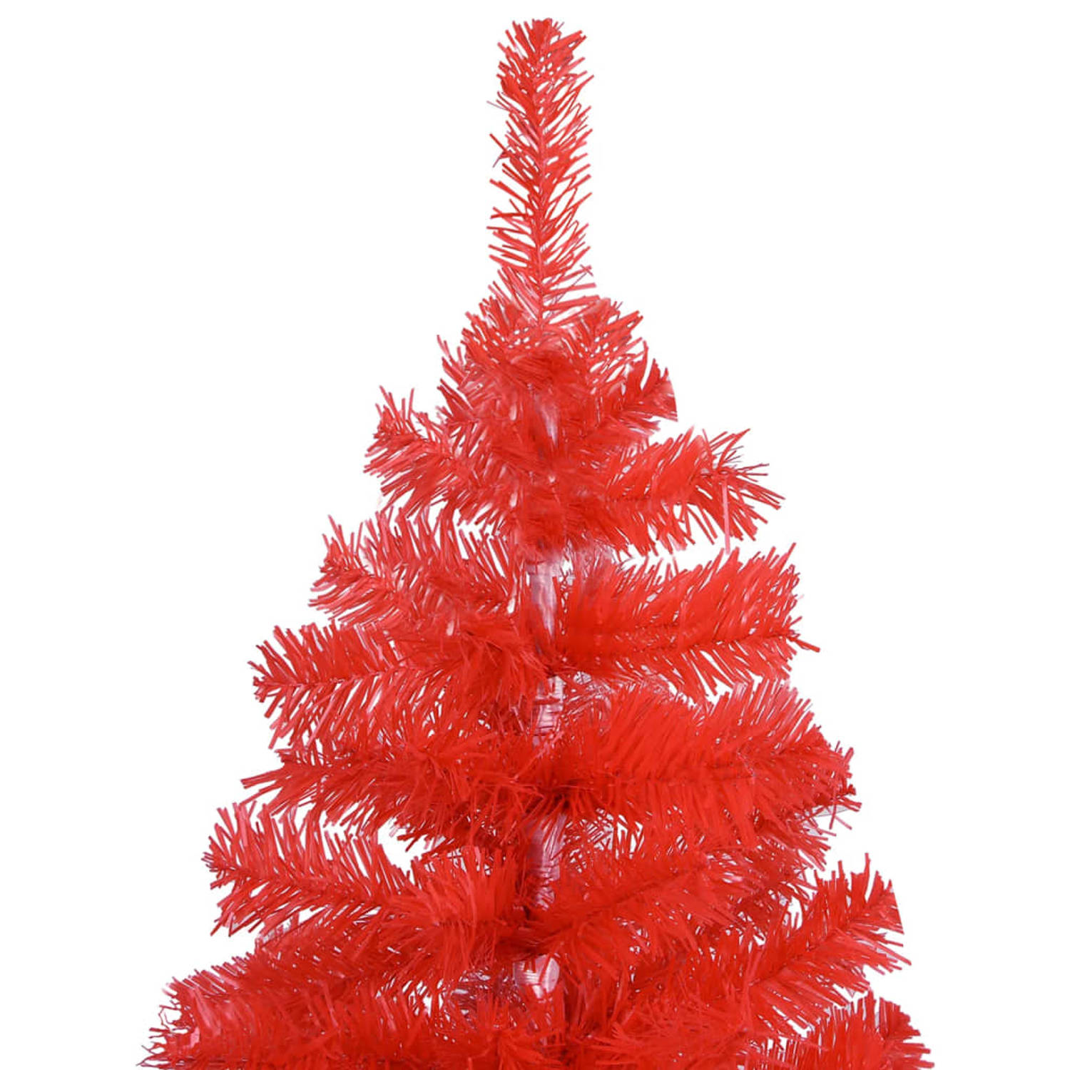 The Living Store Kunstkerstboom met standaard 180 cm PVC rood - Decoratieve kerstboom