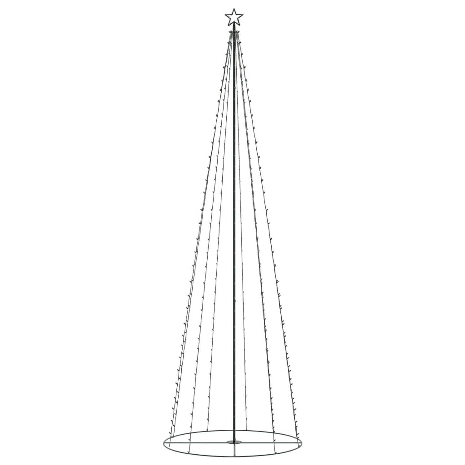 The Living Store Kegelkerstboom 330 LED's 100x300 cm meerkleurig - Decoratieve kerstboom