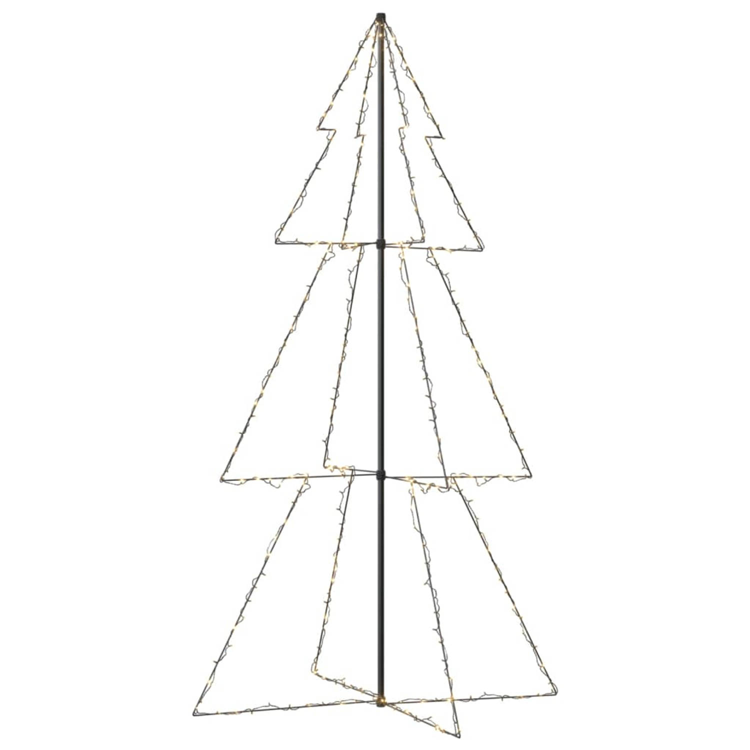 The Living Store Kegelkerstboom 300 LED's binnen en buiten 120x220 cm - Decoratieve kerstboom