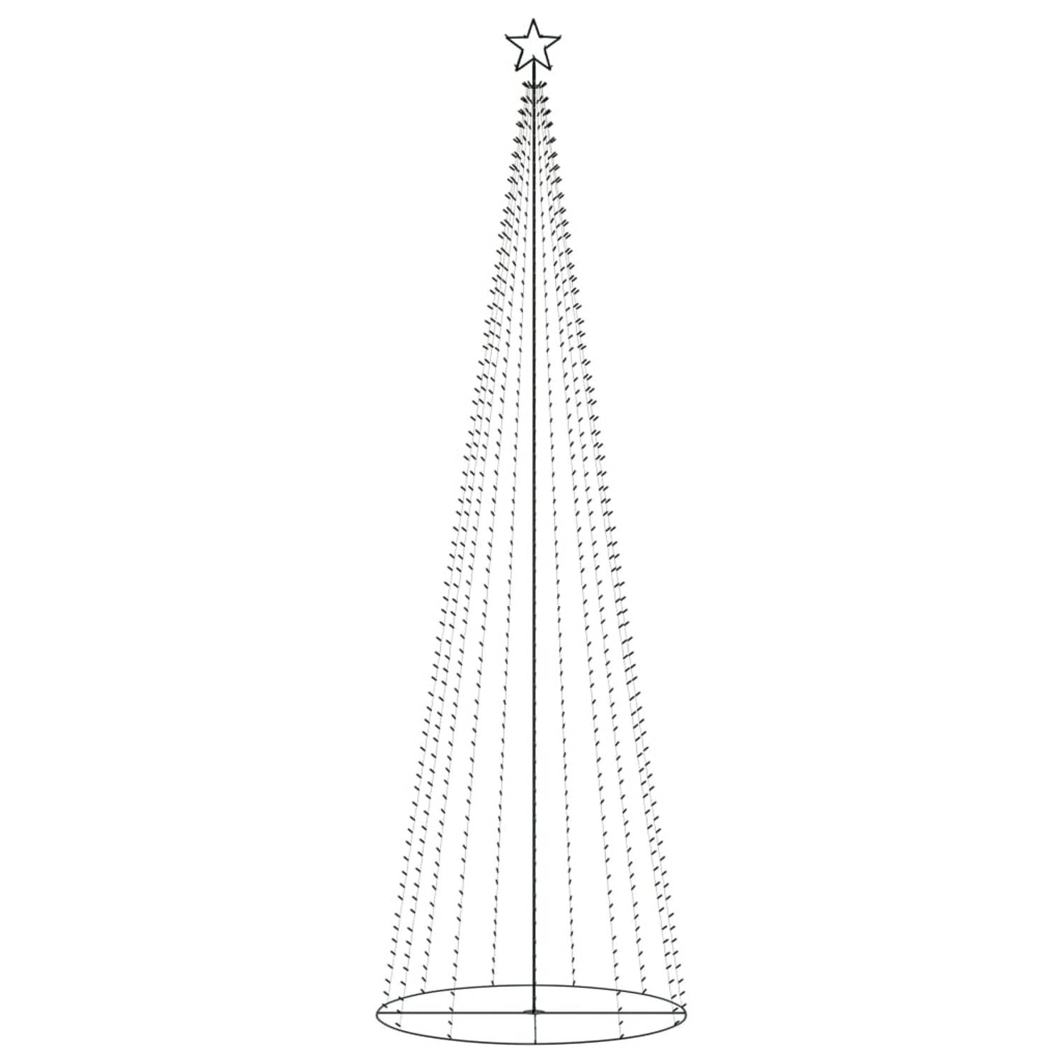 The Living Store Kegelkerstboom 752 LED's 160x500 cm meerkleurig - Decoratieve kerstboom