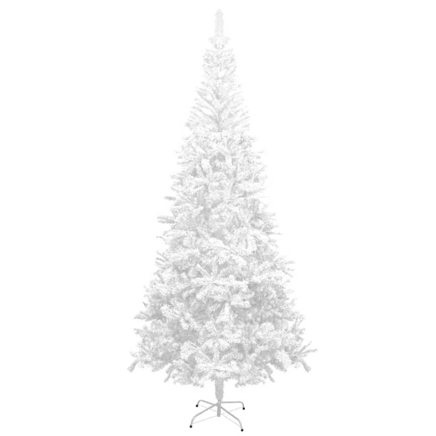The Living Store Kunstkerstboom met LED's L 240 cm wit - Decoratieve kerstboom