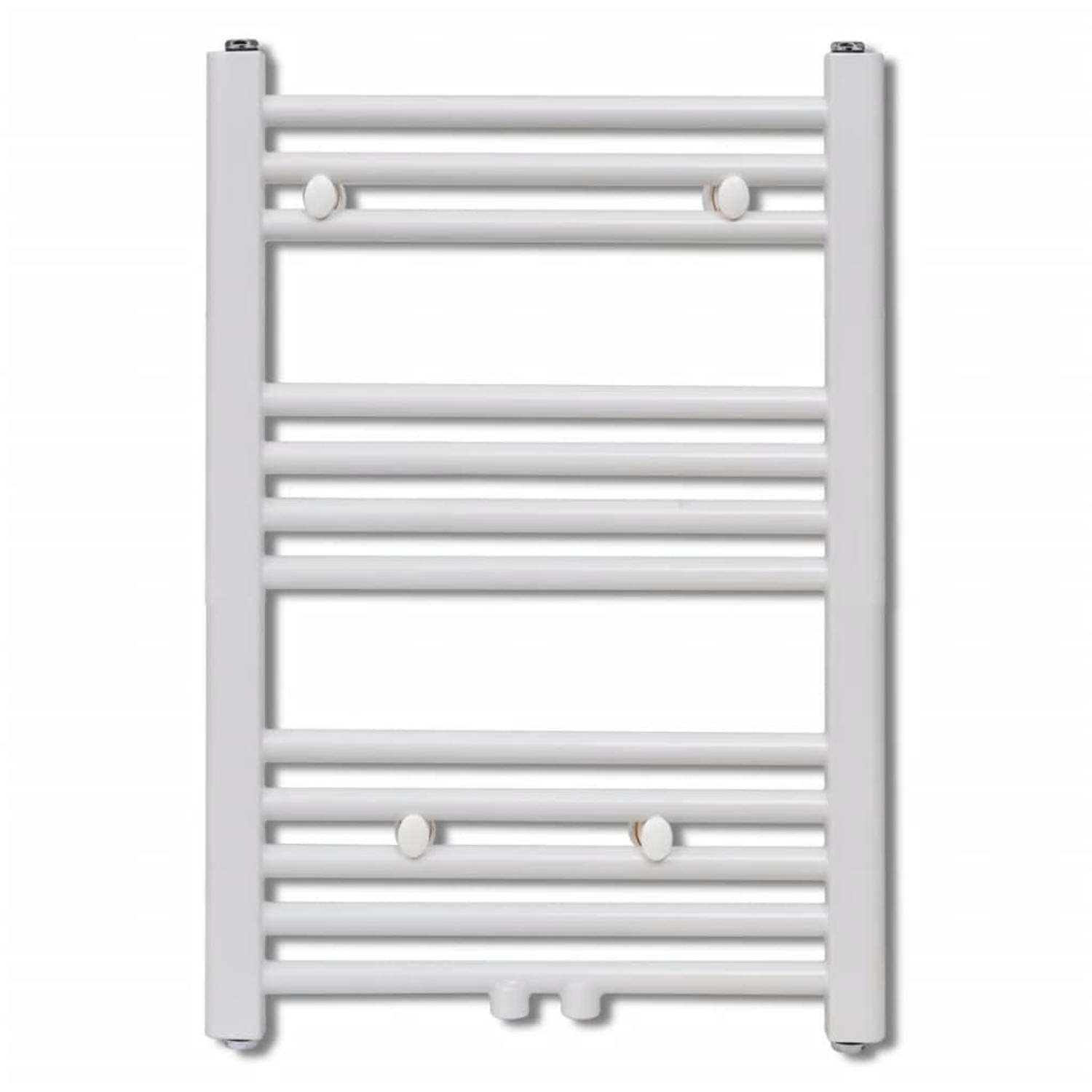 The Living Store Handdoekradiator - wit - 500 x 764 mm - 12 dwarsbalken - 22 mm diameter