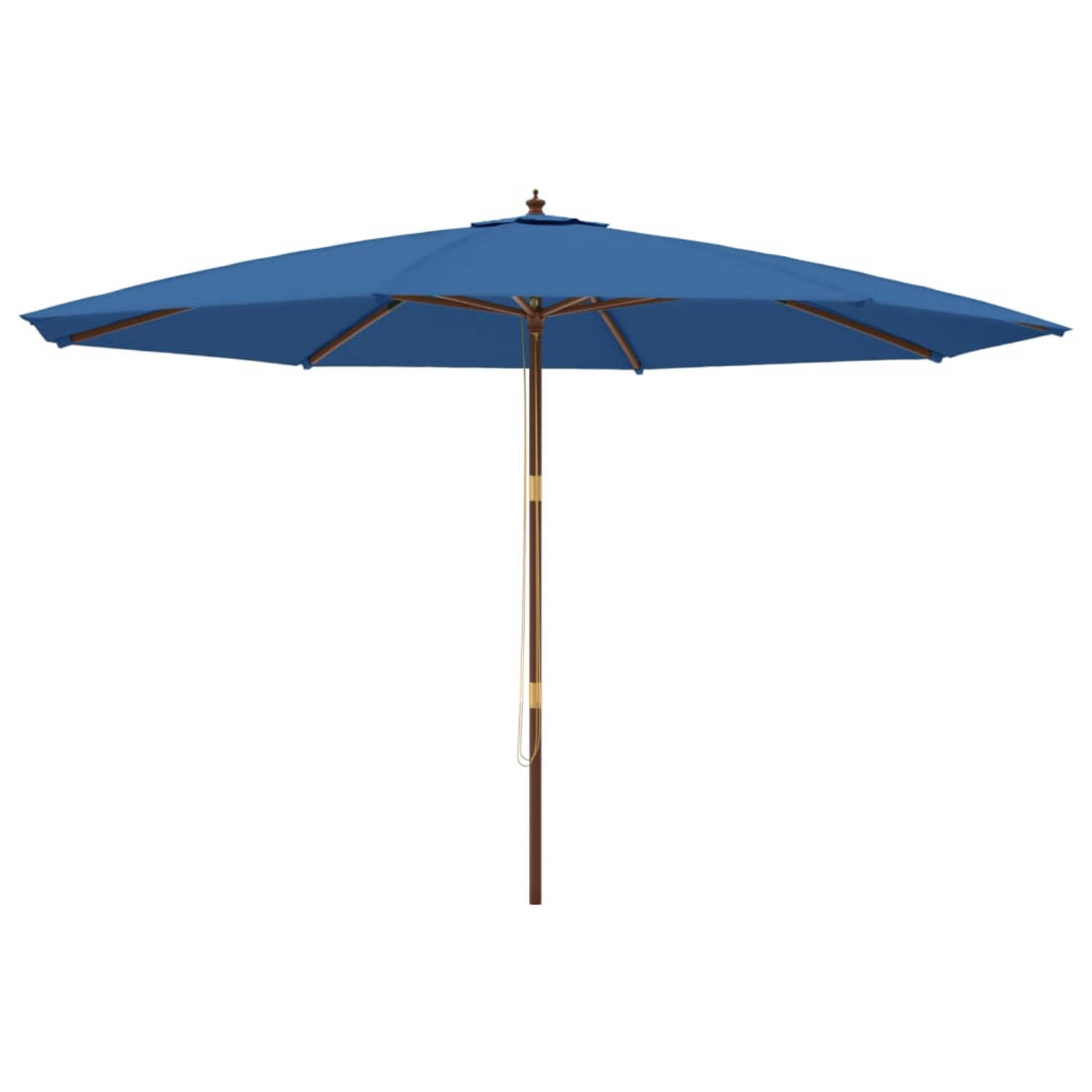 The Living Store Parasol Luxe - Grote Parasol - 400 x 273 cm - Azuurblauw