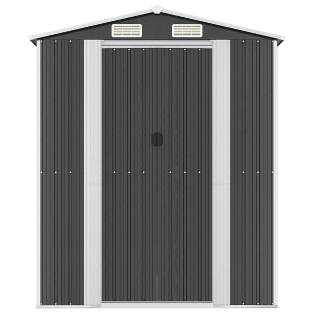 vidaXL Tuinschuur 192x689x223 cm gegalvaniseerd staal antracietkleurig