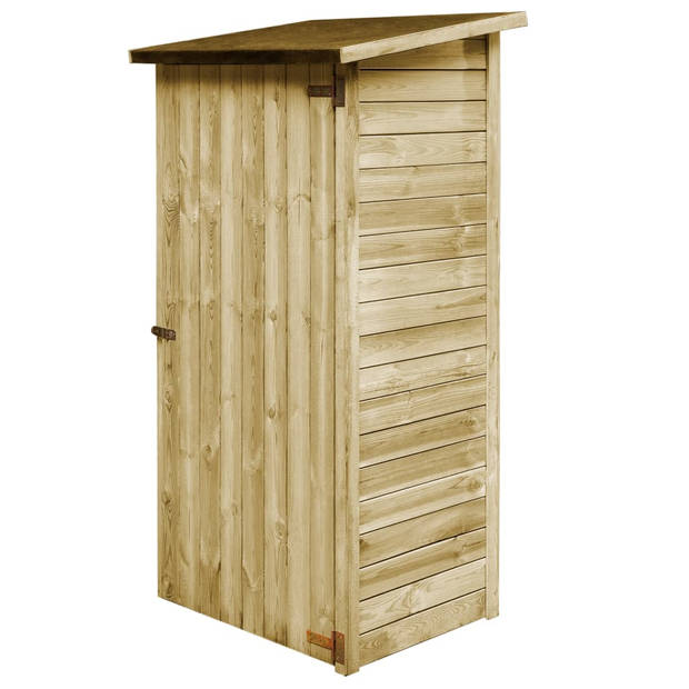 The Living Store Schuur Simple - Opslagschuur 88 x 76 x 175 cm - Naturel hout