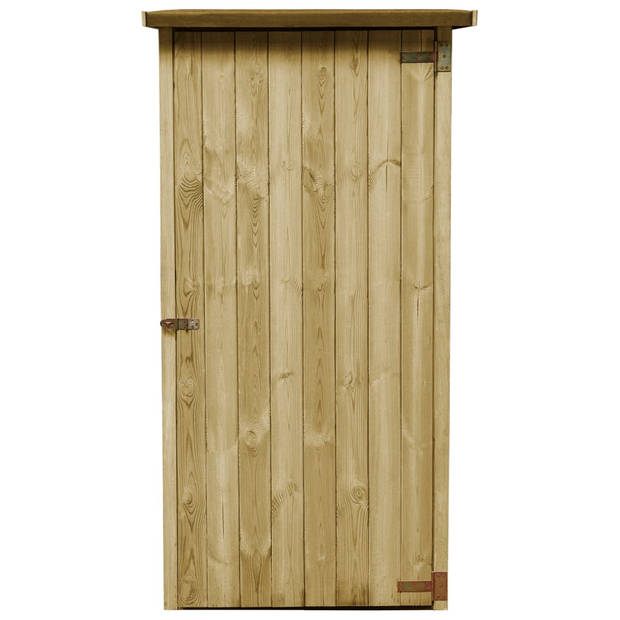 The Living Store Schuur Simple - Opslagschuur 88 x 76 x 175 cm - Naturel hout