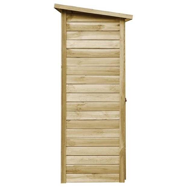 The Living Store Schuur Simple - Opslagschuur 88 x 76 x 175 cm - Naturel hout