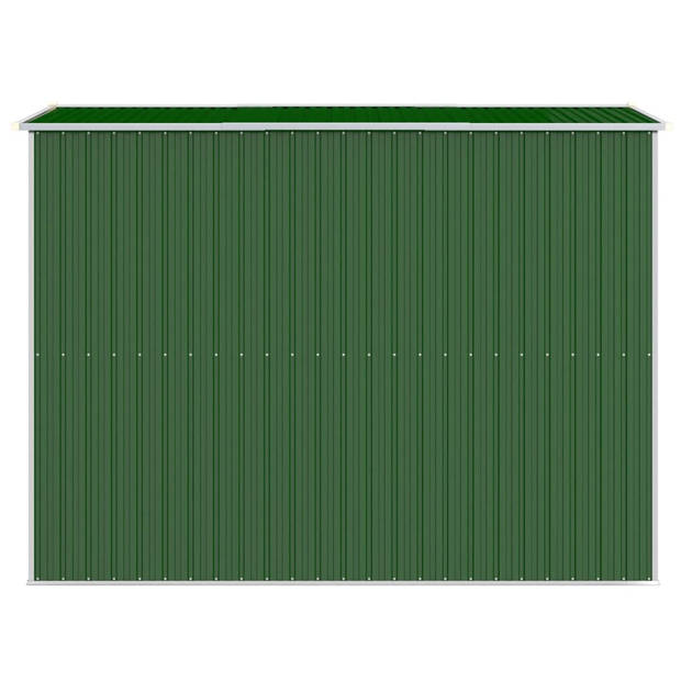 vidaXL Tuinschuur 192x274x223 cm gegalvaniseerd staal groen