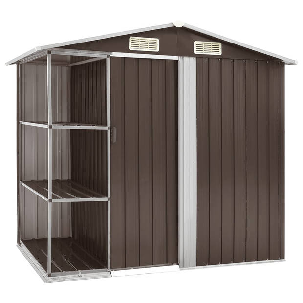 The Living Store Tuinberging Gegalvaniseerd IJzer - 205 x 130 x 183 cm - Bruin