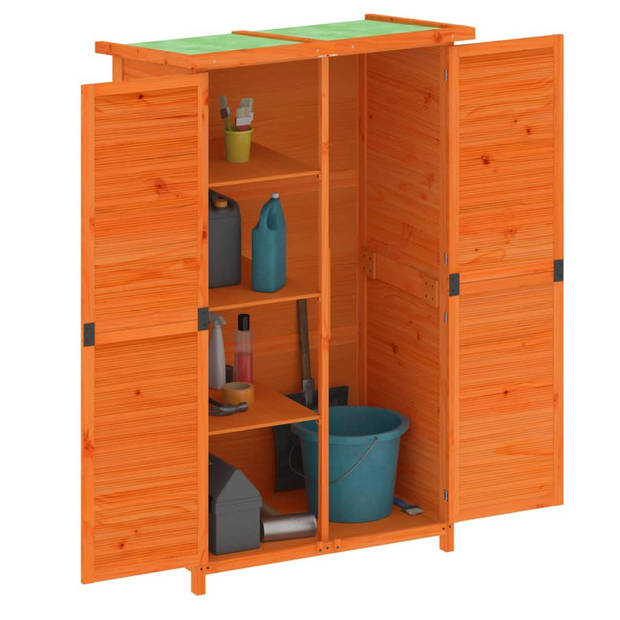 The Living Store Tuinschuur Gereedschapsschuur - 83 x 57 x 140 cm - Grenenhout