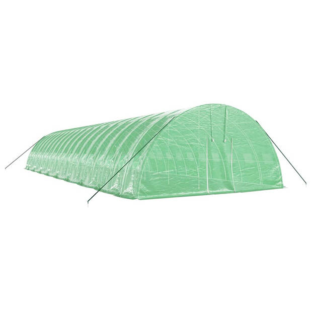 vidaXL Tuinkas met stalen frame 108 m² 18x6x2,85 m groen