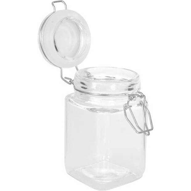 The Living Store Jampotten - Glas - 260 ml - Transparant - 12 stuks