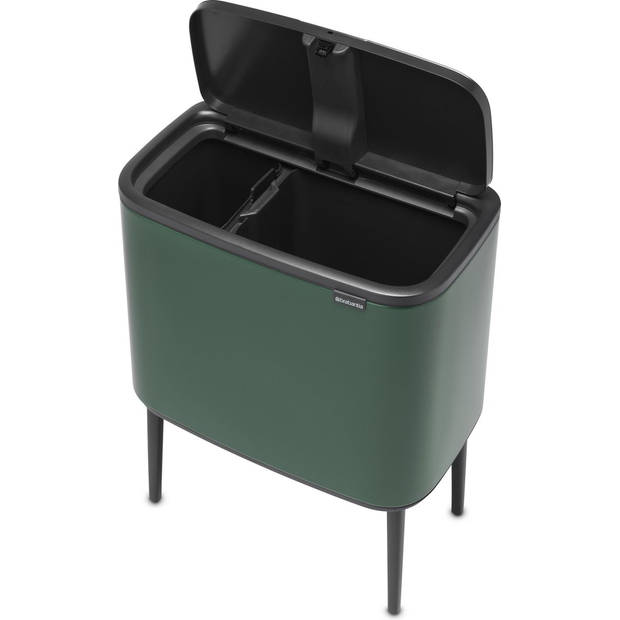 Brabantia Bo Touch prullenbak - dennengroen - 11 + 23 L