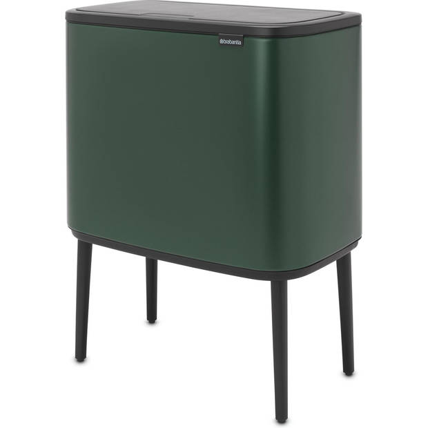 Brabantia Bo Touch Bin Afvalemmer - 3 x 11 liter - Pine Green