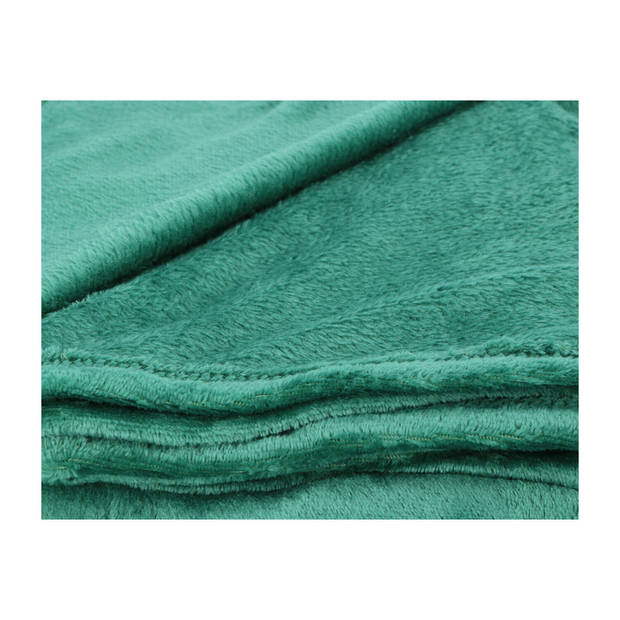Heerlijk Zachte en Grote Fleece Plaid - 180x220 cm / Groen