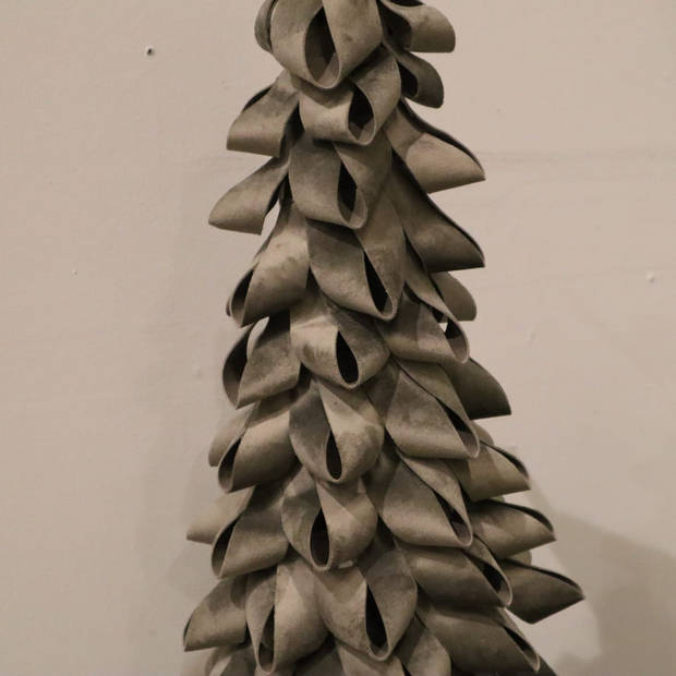 DKNC - Decoratieve kerstboom Pasay - 26x26x78cm - Grijs