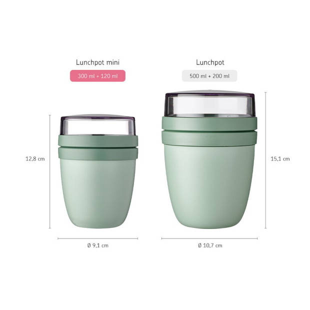 lunchpot ellipse mini - nordic blue