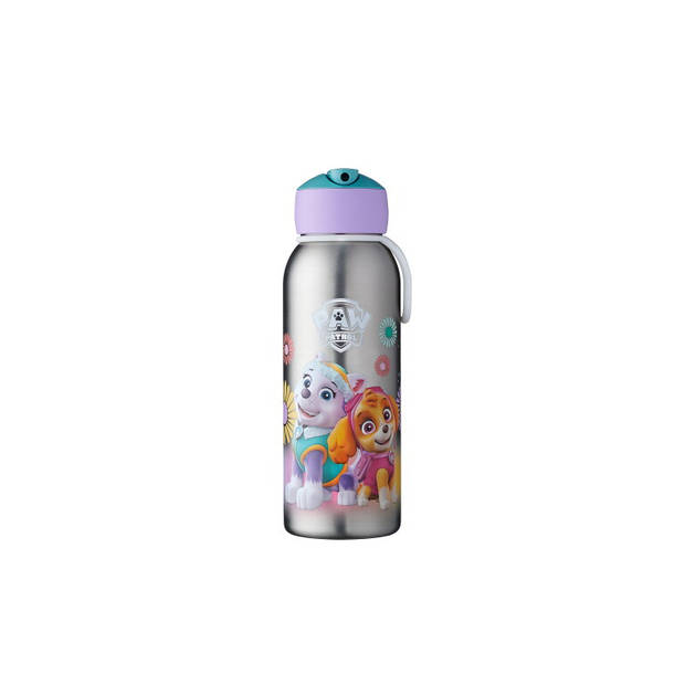 isoleerfles flip-up campus 350 ml - paw patrol girls