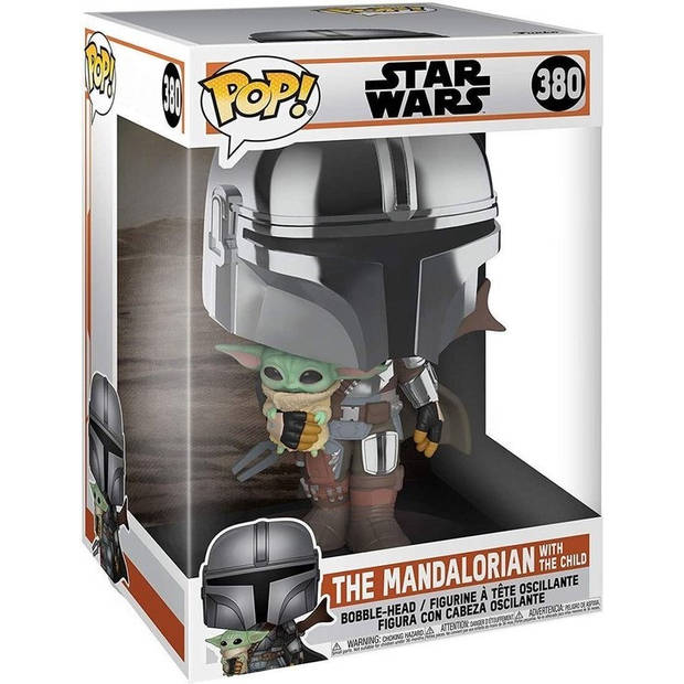 Pop Star Wars: Jumbo Mandalorian with the Child Funko Pop #380