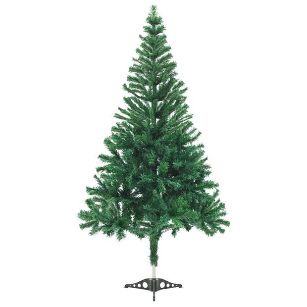 The Living Store Kunstkerstboom - Groen - 210 cm - 910 takken - met LED-verlichting