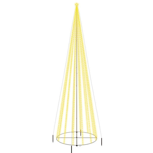 The Living Store Verlichte Kegelkerstboom - LED - 800x230 cm - Warmwit - 1.134 LED-lampjes